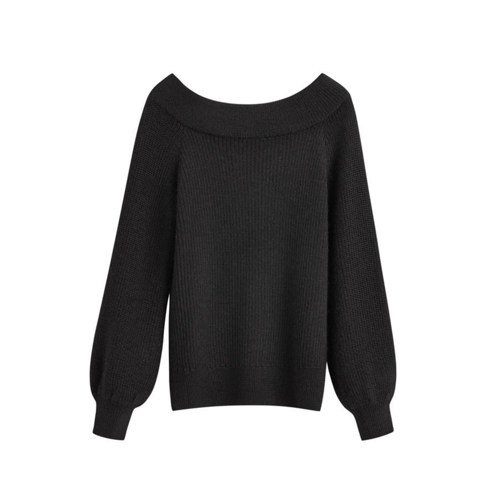 Cuyana Alpaca Off-The-Shoulder Sweater